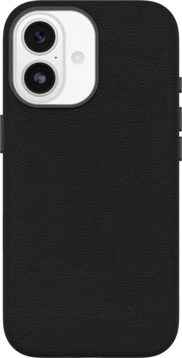 Otterbox Symmetry iPhone 17 Back Cover met MagSafe Magneet Leer Zwart