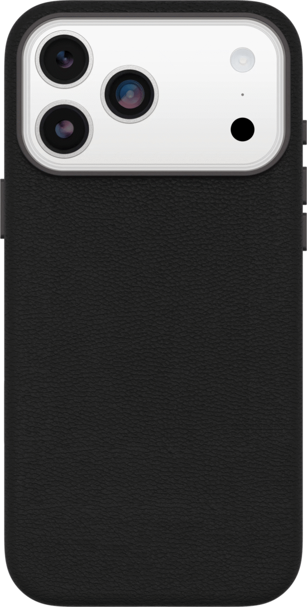 Otterbox Symmetry iPhone 17 Pro Max Back Cover met MagSafe Magneet Leer Zwart