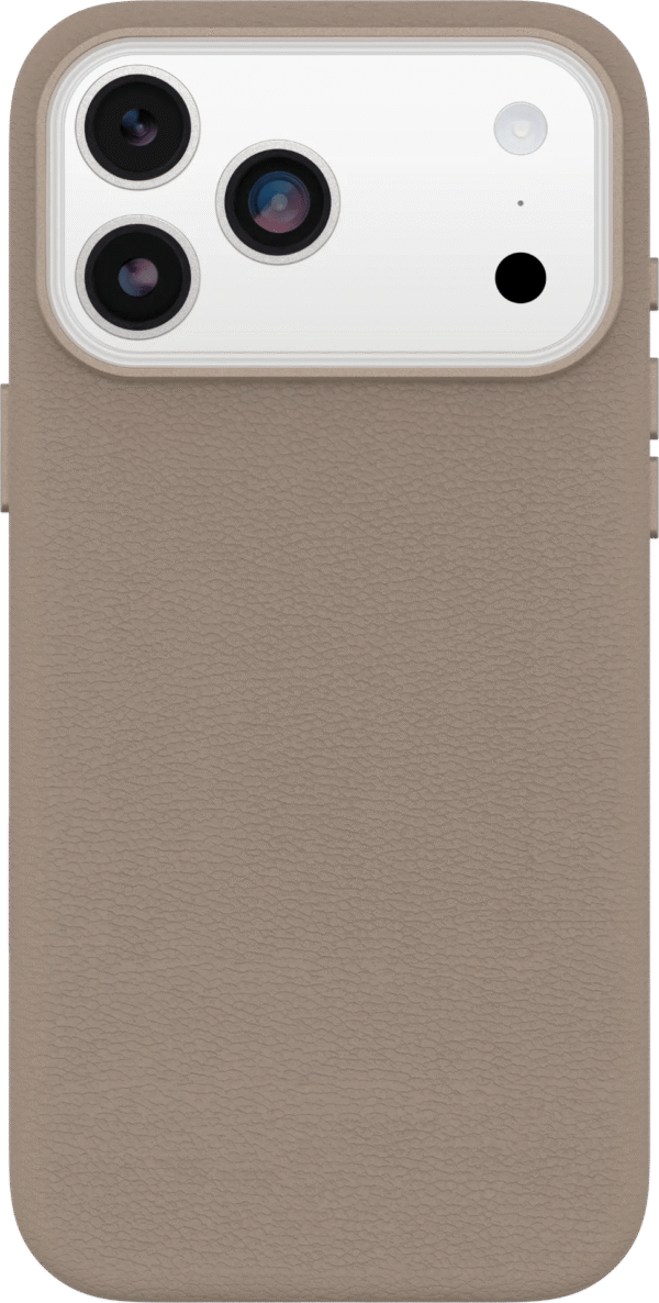 Otterbox Symmetry iPhone 17 Pro Max Back Cover met MagSafe Magneet Leer Grijs