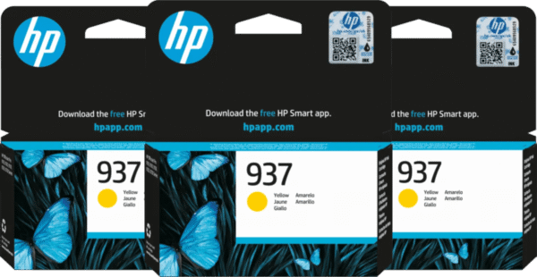 HP 937 Cartridge Geel (3 stuks)