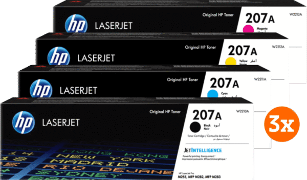 HP 207A Toner Combo Pack (3 stuks)
