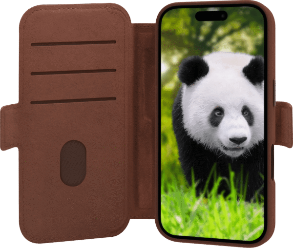 DBramante1928 Lynge iPhone 17 Book Case Leer met MagSafe Bruin