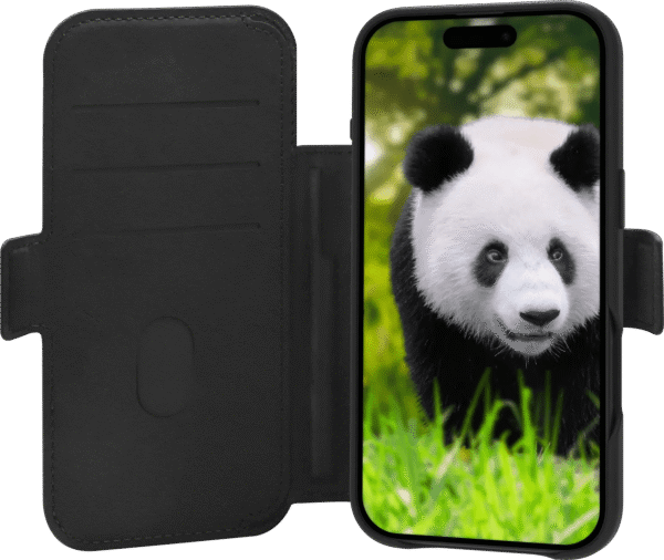 DBramante1928 Lynge iPhone 17 Air Book Case Leer met MagSafe Zwart
