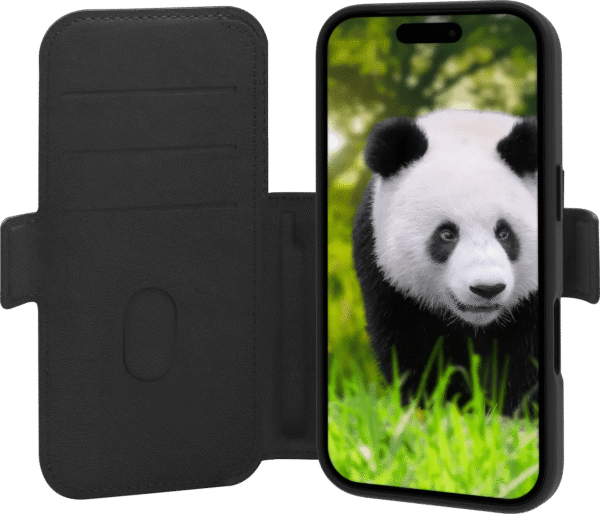 DBramante1928 Lynge iPhone 17 Pro Book Case Leer met MagSafe Zwart
