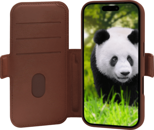 DBramante1928 Lynge iPhone 17 Pro Book Case Leer met MagSafe Bruin