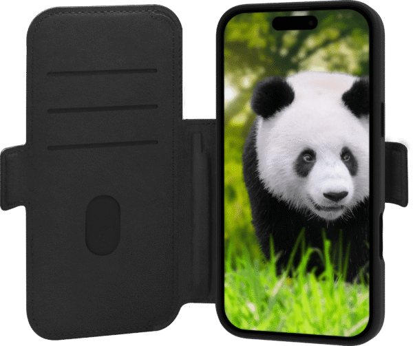 DBramante1928 Lynge iPhone 17 Pro Max Book Case Leer met MagSafe Zwart