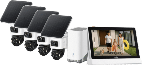 EufyCam S4 4-Pack + HomeBase 3 + Smart Display E10