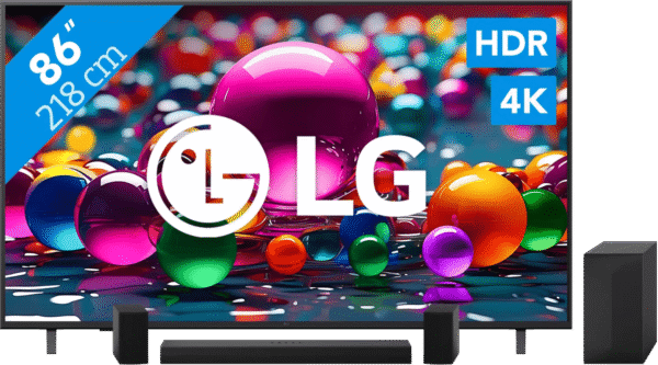 LG 86" Smart UA75 4K (2025) + LG DS60TR