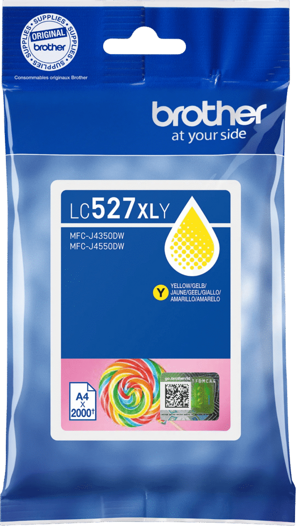 Brother LC-527XL Cartridge Geel