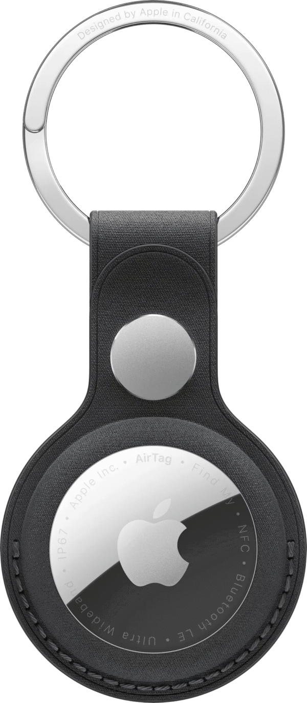 Apple AirTag FineWoven Sleutelhanger Zwart