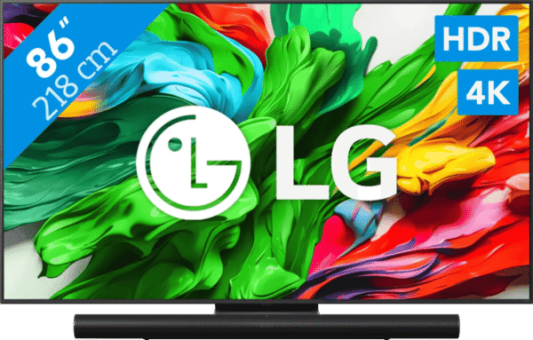 LG 86" QNED86 EVO 4K (2025) + Sonos Arc Ultra Zwart