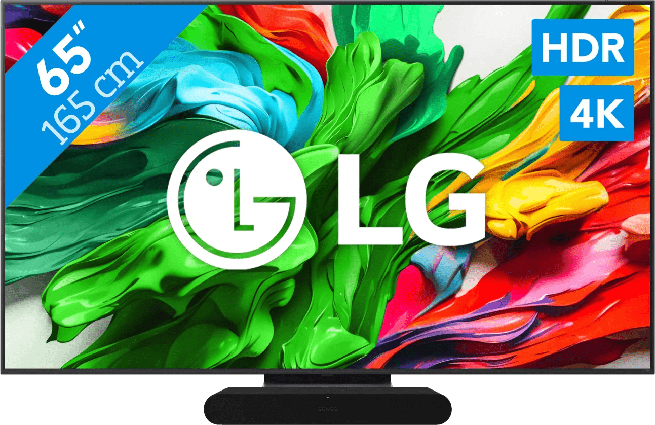 Lg 65" qned86 evo 4k (2025) + sonos ray zwart 1 Lg 65" qned86 evo 4k (2025) + sonos ray zwart