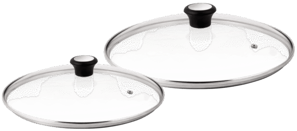 Tefal Glazen dekselset 24 cm + 28 cm