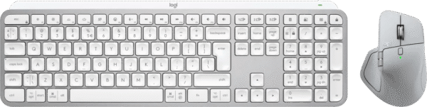 Logitech MX Master 4 Lichtgrijs + Logitech MX Keys S Grijs Qwerty