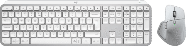 Logitech MX Master 4 voor Mac Zilver + Logitech MX Keys S for Mac Qwerty Wit