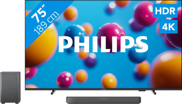 Philips Ambilight 75'' PUS7000 4K (2025) + Philips TAB5309