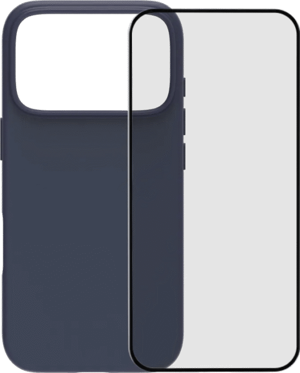 BlueBuilt Protective Back Cover met MagSafe iPhone 17 Pro Blauw + iPhone 17 Pro Screenprotector Glas