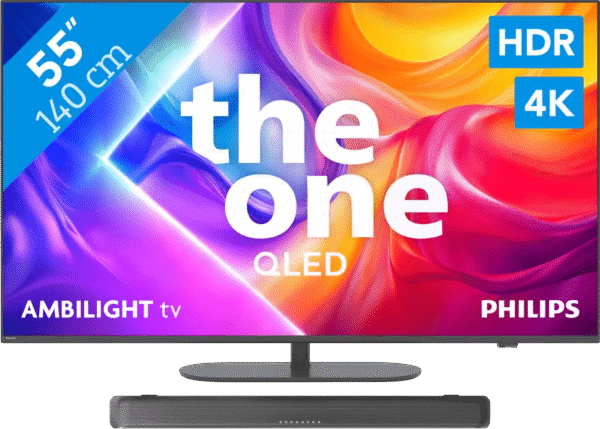 Philips Ambilight 55'' PUS9000 QLED 4K (2025) + Philips TAB5109