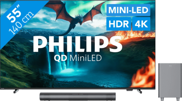Philips Ambilight 55'' MLED810 4K (2025) + Philips TAB6100