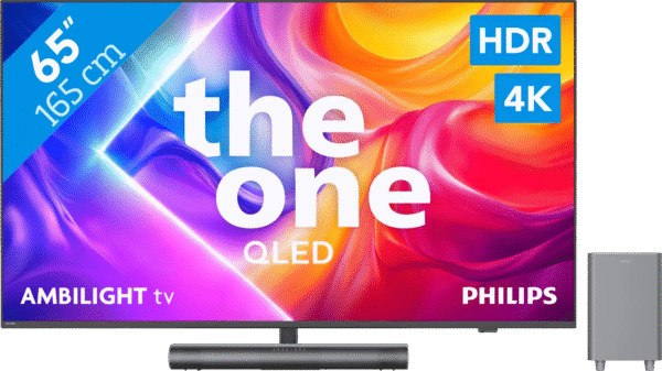 Philips Ambilight 65'' PUS9000 QLED 4K (2025) + Philips TAB6100