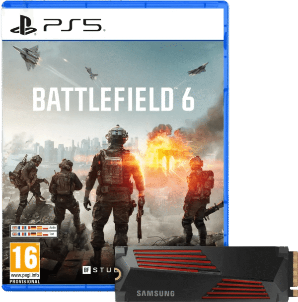 Battlefield 6 PS5 + Samsung 990 Pro 4TB Heatsink NVMe SSD