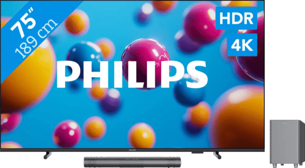 Philips 75'' PUS7000 4K (2025) + Philips TAB6100