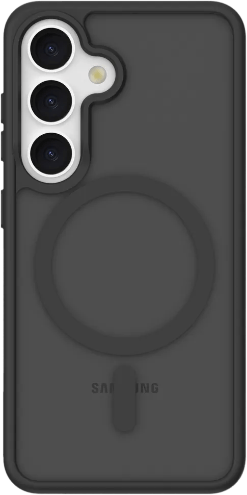 Just in Case Back Cover met Valbescherming Samsung Galaxy S24 Zwart met Magneet