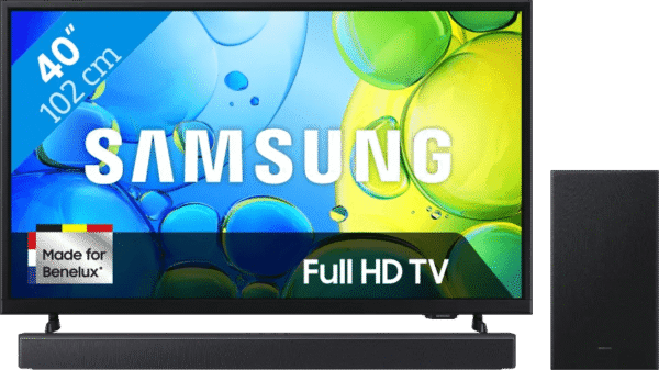 Samsung 40" Full HD F6000F (2025) + Samsung HW-B450F Zwart