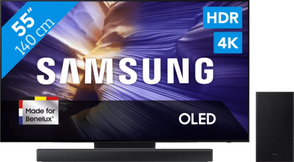 Samsung 55" OLED S90F (2025) + Samsung HW-B66CF Zwart