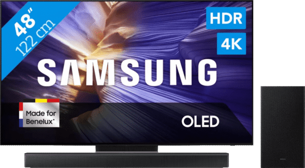 Samsung 48" OLED S90F (2025) + Samsung HW-B66CF Zwart