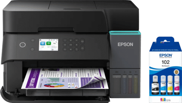 Epson EcoTank ET-3950 + 1 set extra inktflesjes