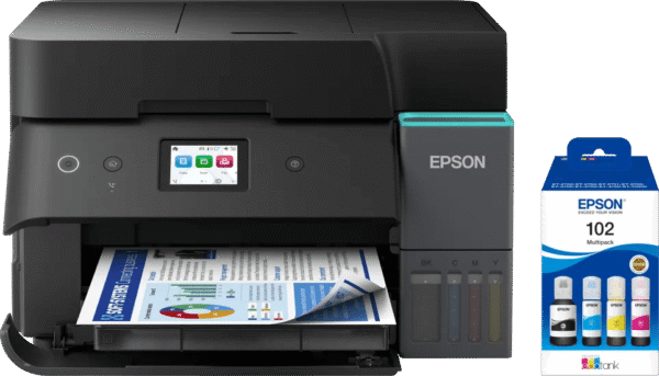 Epson EcoTank ET-4950 + 1 set extra inktflesjes