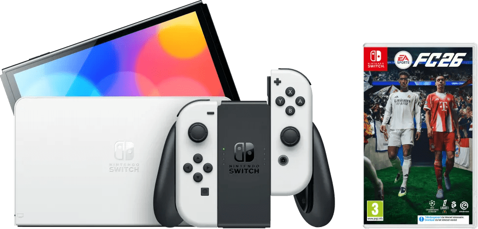 Nintendo switch oled wit + ea sports fc 26 1 Nintendo switch oled wit + ea sports fc 26