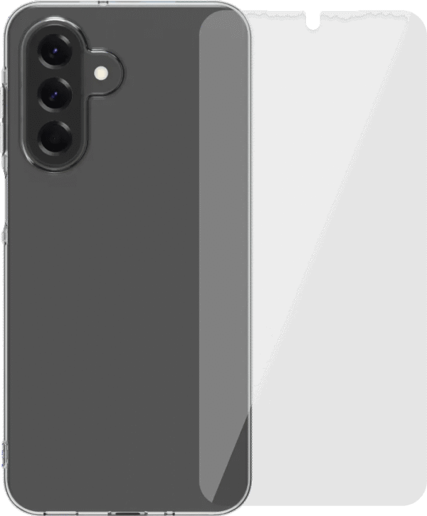 BlueBuilt Samsung Galaxy A17 4G/5G Back Cover Transparant + Screenprotector Glas