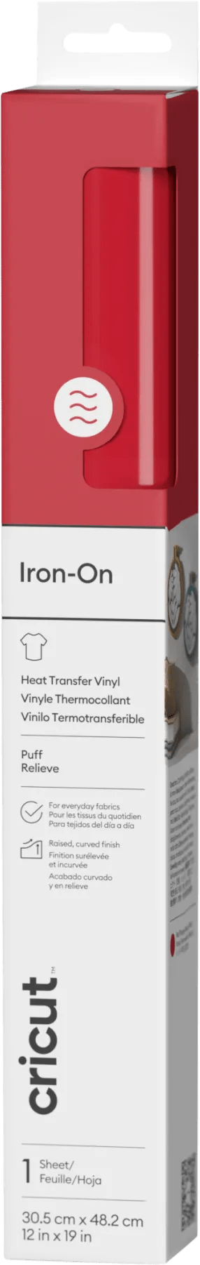 Cricut Puff Iron-On Rood 30