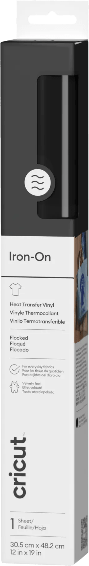 Cricut Flock Iron-On Zwart 30