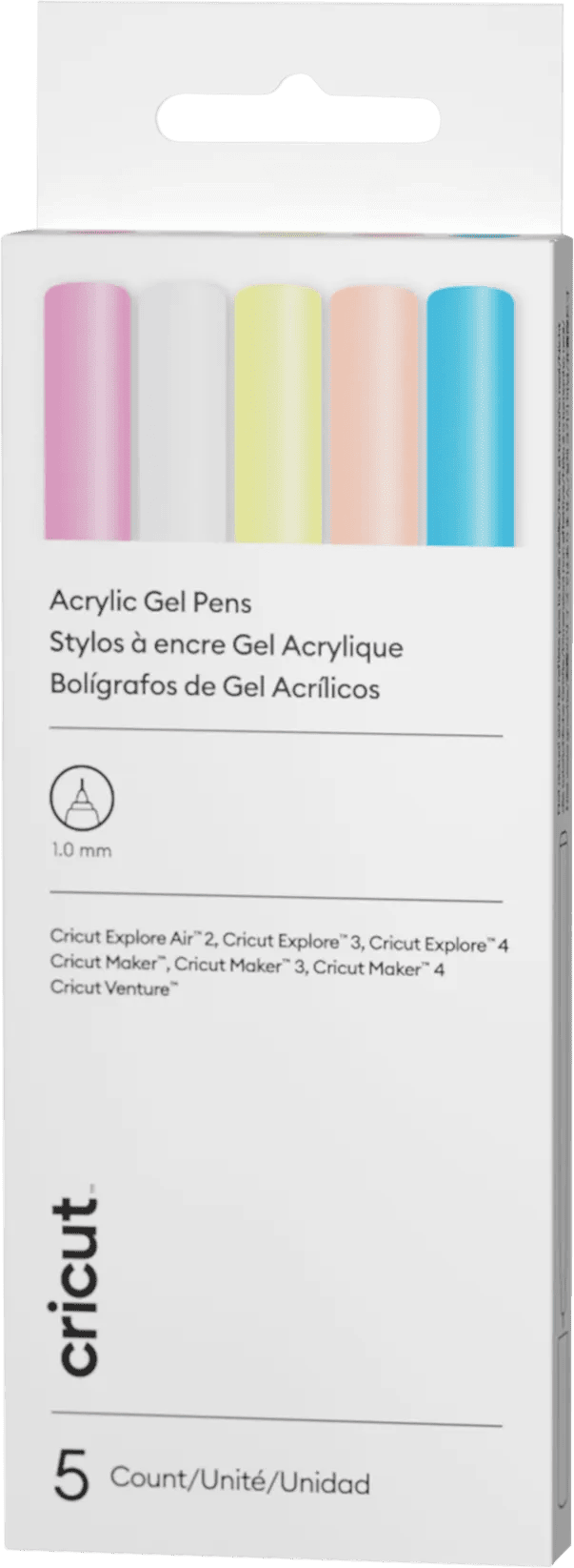Cricut explore/maker acrylgelpennen 5-pack 1. 0mm 1 Cricut explore/maker acrylgelpennen 5-pack 1. 0mm