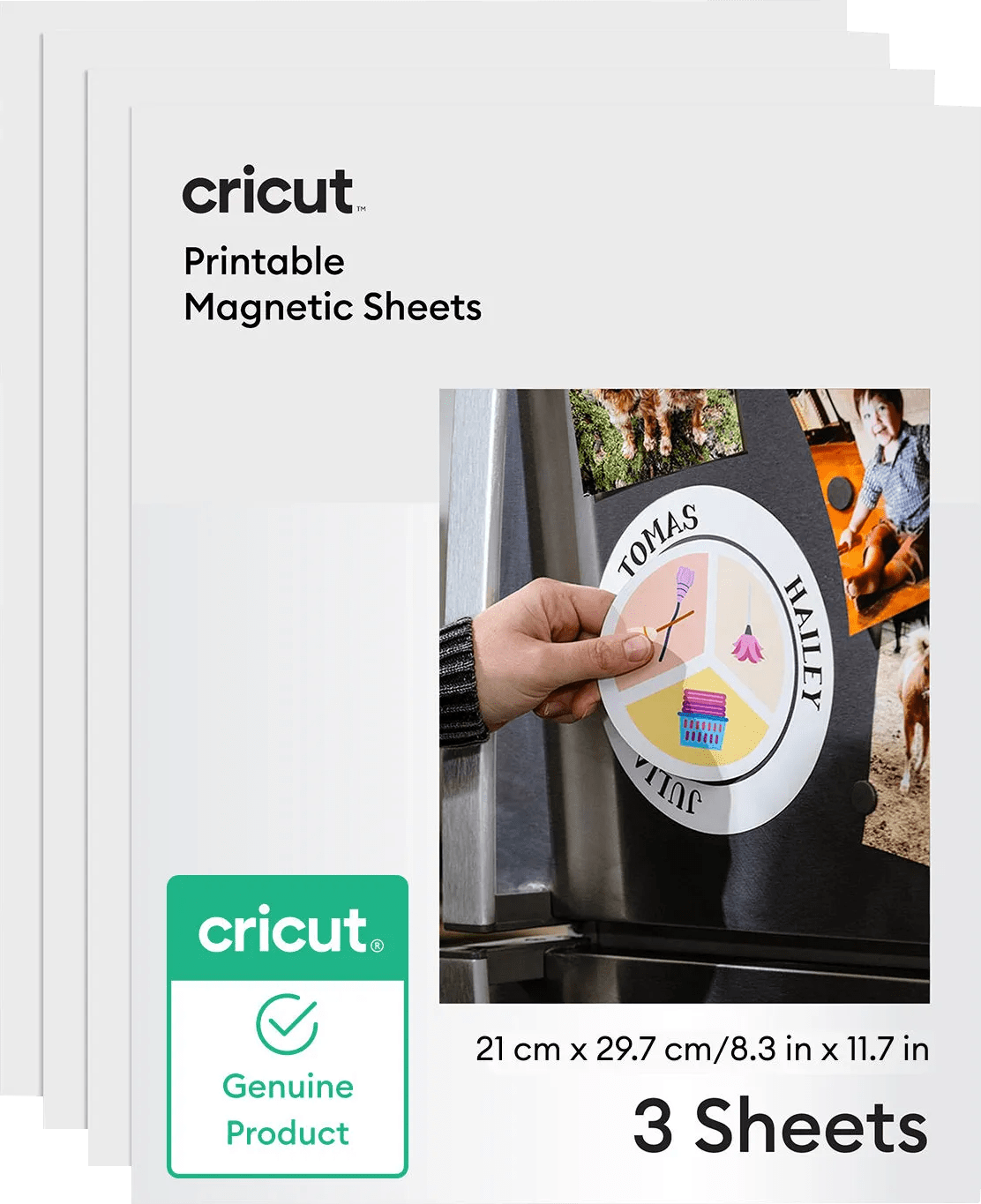 Cricut printbare magneetvellen a4 21 x 29,7 cm (3 vellen) 1 Cricut printbare magneetvellen a4 21 x 29