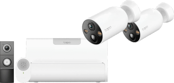 TP-Link Tapo C460 Duo Pack + H500 Smart HomeBase + D235 Smart Battery & Wired Doorbell