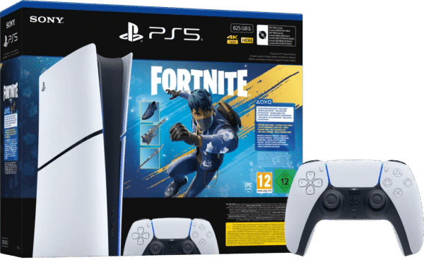 PlayStation 5 Slim Digital Edition Fortnite bundel + Extra Controller Wit