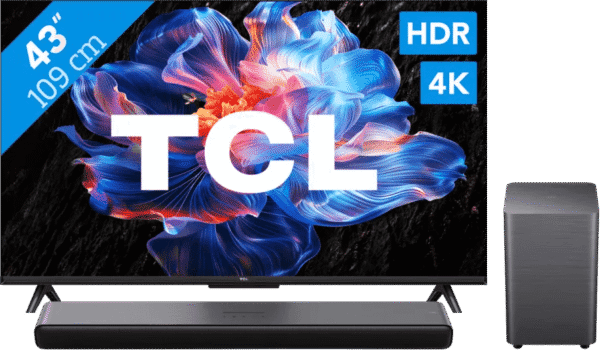 TCL 43" Led P61K 4K (2025) + TCL S55H 2.1 Soundbar