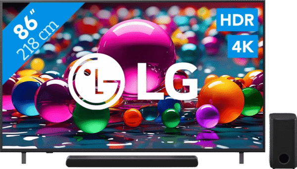 LG 86" 4K Smart UA75 + LG DS77TY