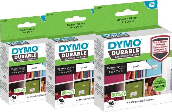 DYMO Duurzame LabelWriter Etiket 25x54mm 160 stuks 3-pack