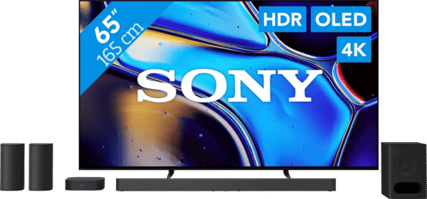 Sony 65'' Bravia 8 OLED 4K (2024) + Sony Bravia Theatre System 6 Zwart