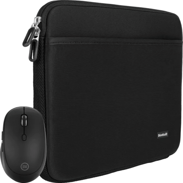 BlueBuilt Laptophoes 36 cm 15 inch M Zwart + Tradendum Muis