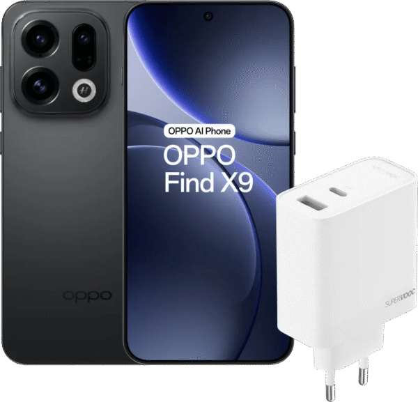OPPO Find X9 512GB Zwart 5G + OPPO SuperVOOC Oplader 80W