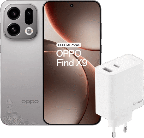 OPPO Find X9 512GB Grijs 5G + OPPO SuperVOOC Oplader 80W