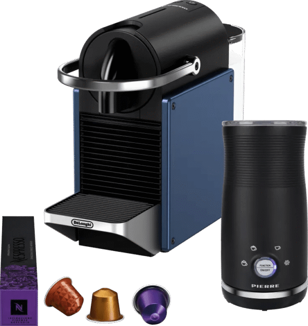 De'Longhi Nespresso Pixie EN127.BL + Pierre Melkopschuimer