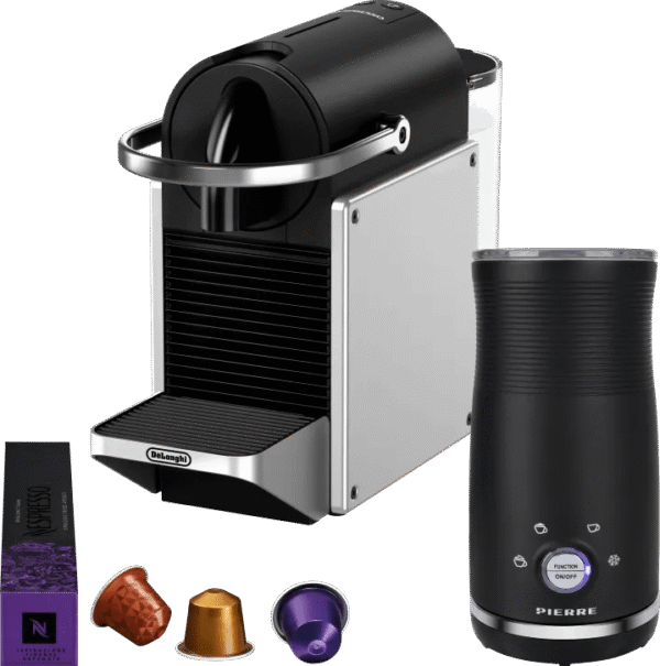 De'Longhi Nespresso Pixie EN127.S + Pierre Melkopschuimer
