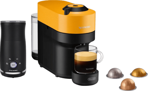 De'Longhi Nespresso Vertuo Pop ENV90.Y + Pierre Melkopschuimer